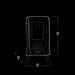 White outline of a tall, rectangular appliance with dimensions: 41" height, 23" width, 22" depth.