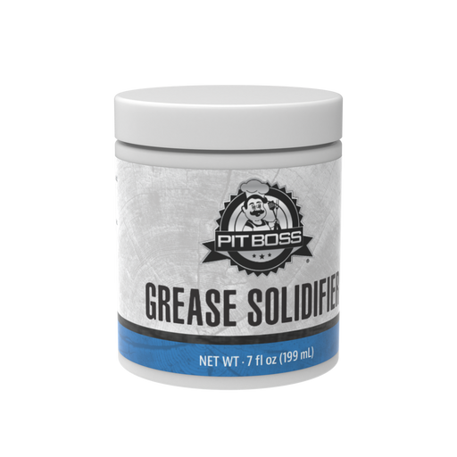 White container of Pit Boss Grease Solidifier, 7 fl oz (199 mL).
