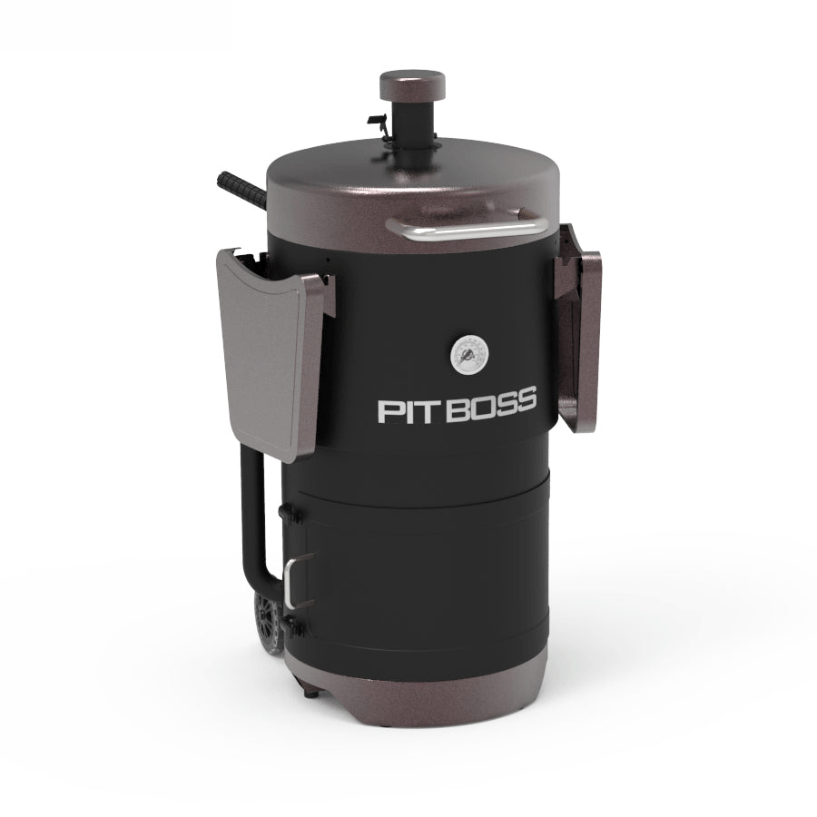 Mahogany Champion Barrel Charcoal Smoker - PBV24CB