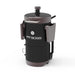 Black Pit Boss portable charcoal grill with folding side tables.