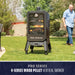 Black Pro Series 4-Series Wood Pellet Vertical Smoker on grass.