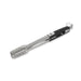 Black-handled stainless steel tongs with perforated ends.