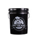 Pit Boss 5-Gallon Pellet Storage Bucket. Black bucket with Large Pit Boss logo in middle.