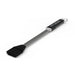 Pit Boss Grills BBQ Sauce Mop made with stainless steel and silicone. Dishwasher safe with black handle and grey Pit Boss logo, side angle