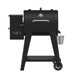 Pit Boss 700fb2 Wood Pellet Grill and Smoker, all black grill with silver grease bucket and digital controller