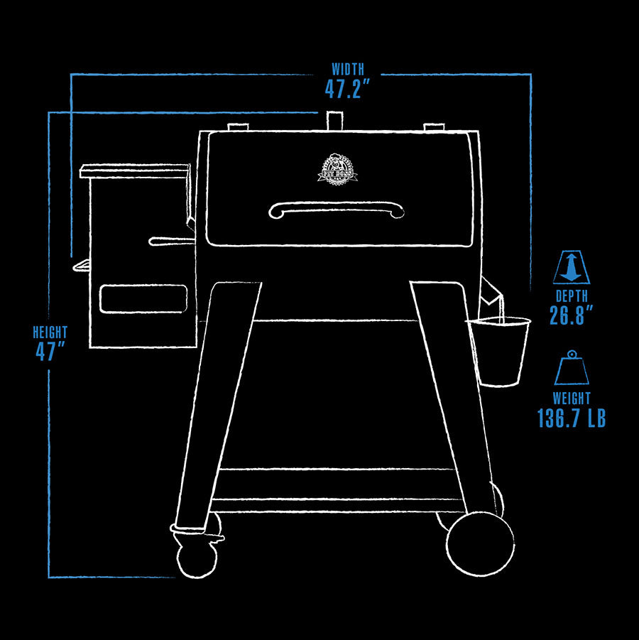 FB2 Series 850 Wood Pellet Grill - PB850FB2