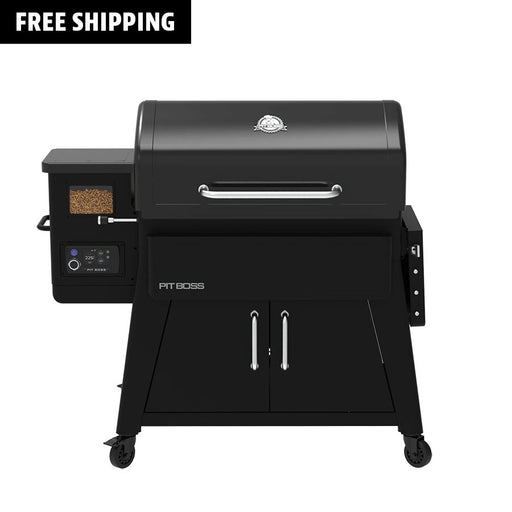pit boss heritage wood pellet grill studio image with wi-fi and bluetooth connection technology
