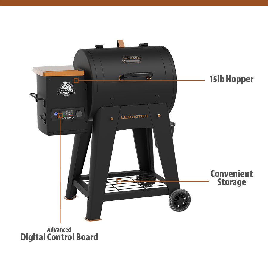 Lexington 500 Wood Pellet Grill – Onyx Edition - Thumbnail 5