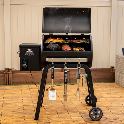Pit Boss Carbon Series 700 wood pellet grill shown from front angle