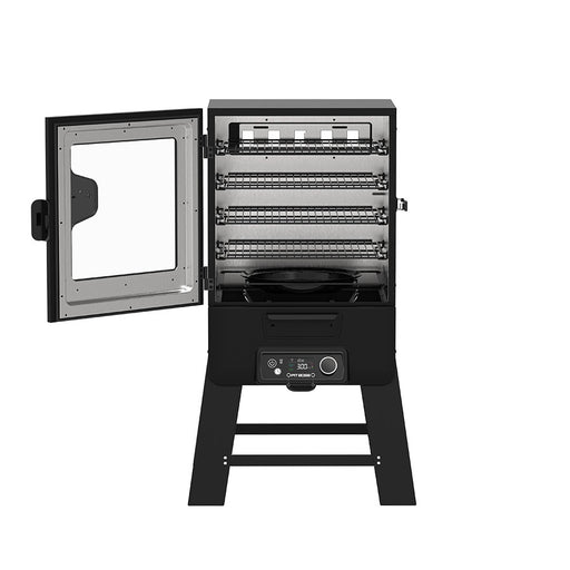 Pit Boss 30" Digital Vertical Smoker with Wi-Fi, left-side view on a white background