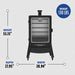 Black Pit Boss Grills Competition Series PBV5P2 Vertical Smoker with dimensions: 53.15" height, 28.94" width, 27.95" depth.