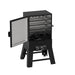 Pit Boss 30-inch Analog Vertical Smoker, front-left angle, door open