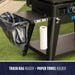 Pit Boss Grills 4-Burner Ultimate Lift-Off Griddle with trash bag and paper towel holders.
