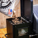 Pit Boss Post Oak Hardwood Pellets poured into wood pellet grill hopper for grilling and smoking