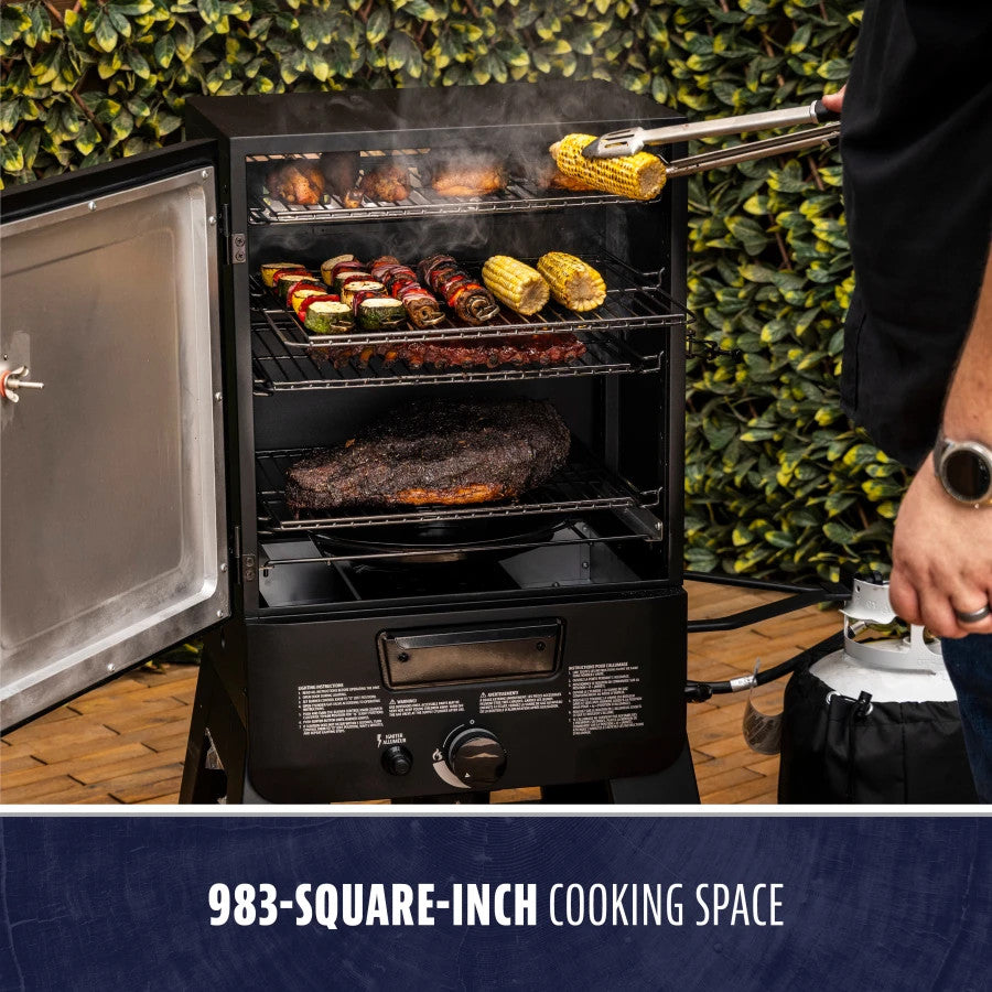 30" Gas Vertical Smoker with Built-In Thermometer