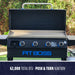 4-Burner Deluxe Griddle With Side Shelves + Lid - PB4BGD1