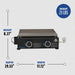 2 Burner Tabletop Griddle w/ Cover