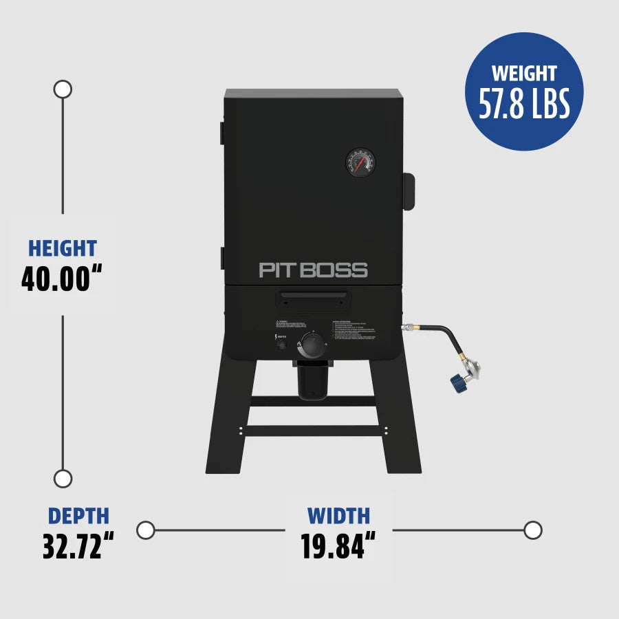 30" Gas Vertical Smoker with Built-In Thermometer