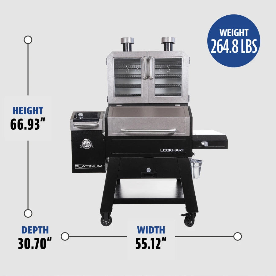 Lockhart Platinum Pellet/Smoker Combo Grill