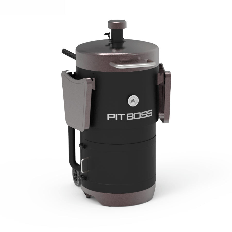 Mahogany Champion Barrel Charcoal Smoker - PBV24CB