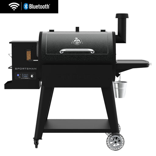 Pit Boss Grills Sportsman 850 Wood Pellet Grill, black and grey with Wi-Fi Bluetooth Control