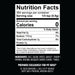 Nutrition facts on spice.