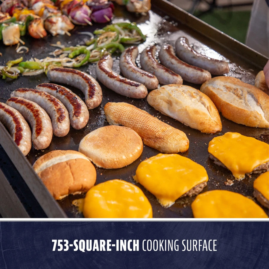 4-Burner Deluxe Griddle With Side Shelves + Lid - PB4BGD1