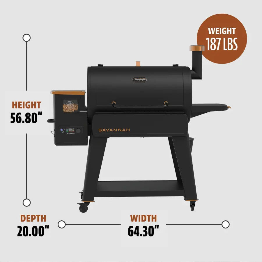 Savannah Wood Pellet Grill - Onyx Edition