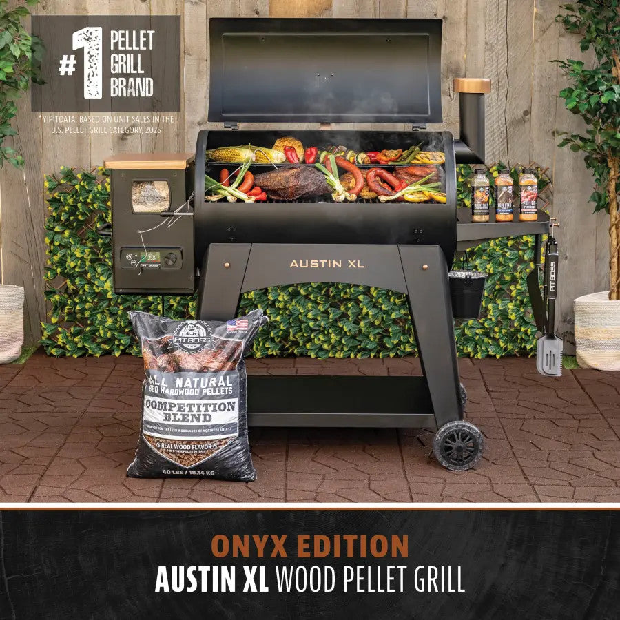 Austin XL 1000 Wood Pellet Grill - Onyx Edition