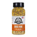 Pit Boss boss rub BBQ spice - orange and white label on plastic bottle