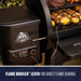 Black Pit Boss grill with Flame Broiler™ lever for direct flame searing.
