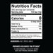 Nutrition facts label for seasoning blend with salt, spices, and garlic.