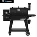 Black Pit Boss smart pellet grill with Bluetooth connectivity and digital display.