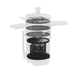 White Pit Boss portable grill with three cooking grates and side shelf.