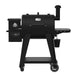 Black Pit Boss pellet grill with digital control panel and smoker box.