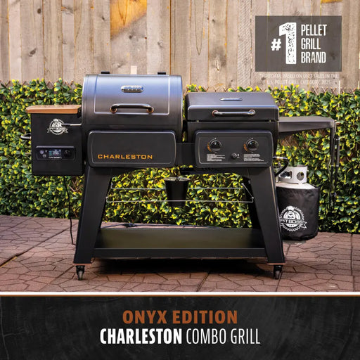 Black Pit Boss Charleston Combo Grill Onyx Edition.