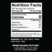 Nutrition facts label for seasoning blend with 0 calories, 130mg sodium, and ingredients: salt, spices, garlic*, paprika.