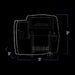 "White outline of a portable generator with dimensions: 44" width, 29" depth, 47" height."