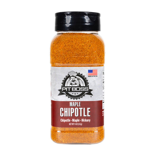 Orange Pit Boss Maple Chipotle seasoning blend, 11 oz.