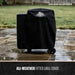Black all-weather fitted grill cover by Pit Boss.
