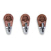 Brown wooden hooks with silver metal hooks and "PITBOSS" branding.