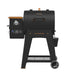 Black Pit Boss Lexington pellet grill with digital control panel and wheels.