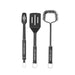 Black Pit Boss BBQ tools set: spatula, turner, and grill brush.