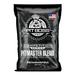 Pit Boss Pitmaster Blend BBQ Hardwood Pellets, 40 lb bag. Black packaging with chef logo, USA flag, and wood blend details.