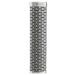 Stainless steel tube smoker with vented design for grilling or smoking food; cylindrical and perforated for airflow.