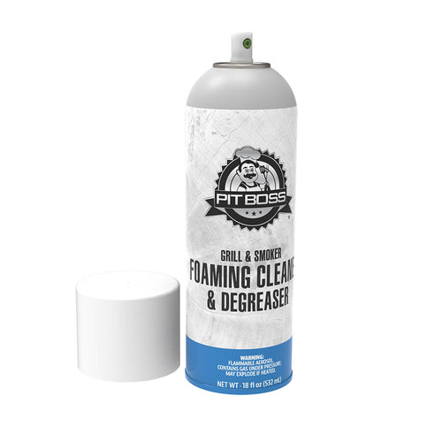 Pit Boss Grills Foaming Grill or Smoker Degreaser and Cleaner. Cap opened