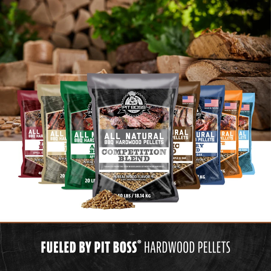 "Black Pit Boss All Natural BBQ Hardwood Pellets Competition Blend, 40 lbs."
