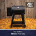 Black FB2 Series 700 Wood Pellet Grill on wooden deck.