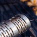 Silver Pit Boss microphone with grill-style mesh design.