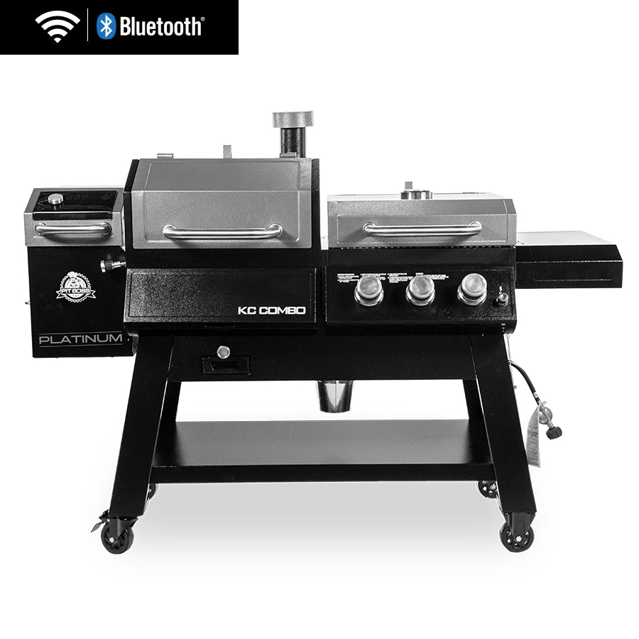 Vertical Smoker Pit Boss Dual Grill With Smoker Lowes KC Combo